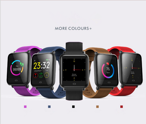 Q9 Smartwatch Waterproof Sports Heart Rate Blood Pressure